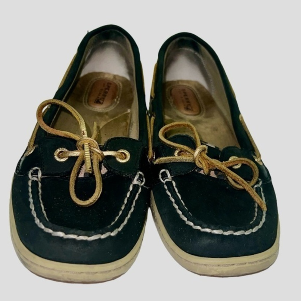 Sperry Women’s loafer black and animal print, 8.5 M - Picture 1 of 10